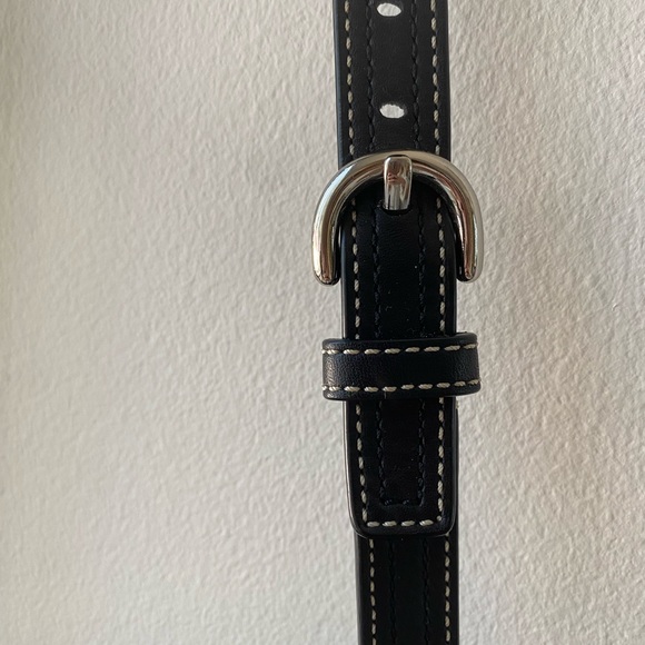 Vintage 90’s Coach Black Monogram Crossbody Purse - Picture 5 of 8